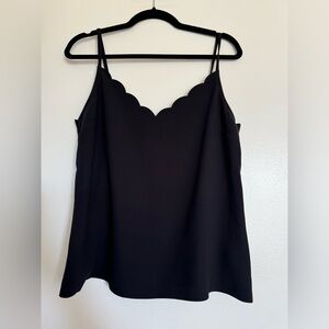 Ted Baker London Black Scallop Cami Tank